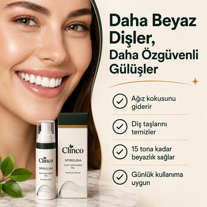 Clinco Spirulina Diş Beyazlatıcı Yeşil Jel - Premium Serisi