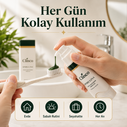 Clinco Spirulina Diş Beyazlatıcı Yeşil Jel - Premium Serisi