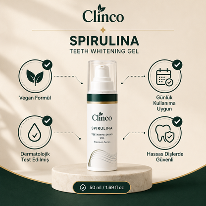 Clinco Spirulina Diş Beyazlatıcı Yeşil Jel - Premium Serisi