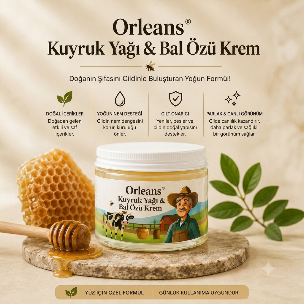 Orleans® Kuyruk Yağı & Bal Özü Krem