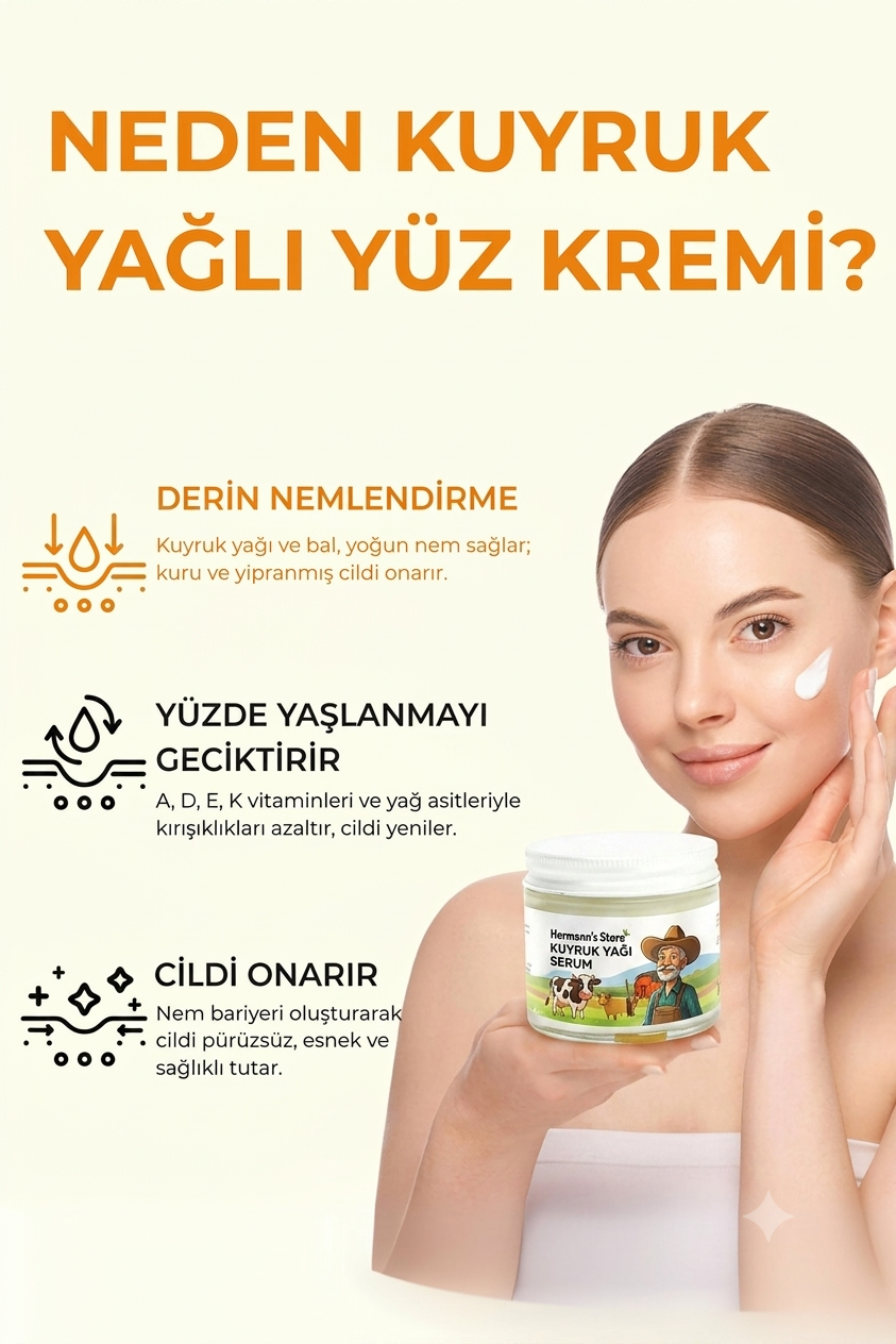 Orleans® Kuyruk Yağı & Bal Özü Krem